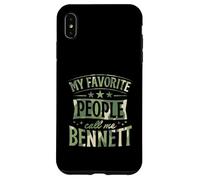 Nom personnalisé My Favorite People Call Me Bennett Coque pour iPhone XS Max