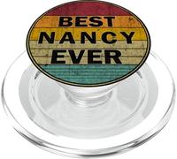 Nom personnalisé Nancy I Love Nancy Style rétro Vintage PopSockets PopGrip pour MagSafe