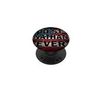 Nom personnalisé Nathan I Love Nathan USA Style Vintage PopSockets PopGrip Adhésif