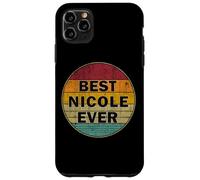 Nom personnalisé Nicole I Love Nicole Style rétro Vintage Coque pour iPhone 11 Pro Max