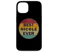 Nom personnalisé Nicole I Love Nicole Style rétro Vintage Coque pour iPhone 13