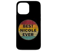 Nom personnalisé Nicole I Love Nicole Style rétro Vintage Coque pour iPhone 13 Pro Max
