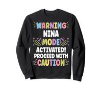 Nom personnalisé NINA drôle mignon personnalisé nom Nina Sweatshirt