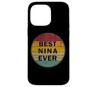 Nom personnalisé Nina I Love Nina Style rétro Vintage Coque pour iPhone 14 Pro Max