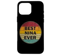 Nom personnalisé Nina I Love Nina Style rétro Vintage Coque pour iPhone 16 Pro Max