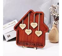 Nom personnalisé personnalisé Arbre généalogique décor en Bois Signe de Bureau Signe de décoration en Bois Cadeau pour Maman noël fête des mères avec des Noms Forme de Coeur décoration de la Maison