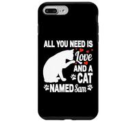 Nom personnalisé pour Chat Sam Mignon Amoureux des Animaux de Compagnie Coque pour iPhone 7 Plus/8 Plus