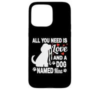 Nom personnalisé pour Chien Nina Cute Dog Lover Coque pour iPhone 15 Pro Max