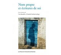 Nom propre et écritures de soi