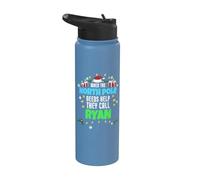 Nom Ryan Christmas Ryan North Pole Helper Stainless Steel Insulated Water Bottle