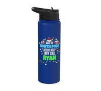Nom Ryan Christmas Ryan North Pole Helper Stainless Steel Insulated Water Bottle