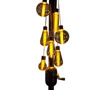 Noma Garden Art 1017012 7 Lampes de Parasol, Plastique, Cluster, Taille unique