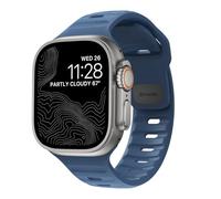 NOMAD Bracelet Sport 45 Mm | Bracelet Bleu Marine Pour Apple Watch Ultra 2, Conçu Pour Donner À Votre Apple Watch Un Look Moderne Compatible Avec Les Nouvelles Séries 11, Ultra 1 À 3, 1 À 10 Et Se.