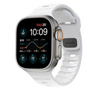 Nomad Bracelet de Sport étanche Compatible avec Apple Watch Series 8, 7, 6, SE et Tous Les modèles précédents, 49/45/44/42 mm (Blanc)