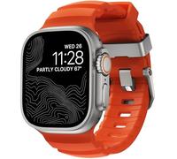 NOMAD Bracelet Sport Rocky Point Magma pour Apple Watch - Bracelet Robuste pour Apple Watch 46/49 Mm avec Finitions en Titane Naturel, Idéal pour L'Aventure, pour Hommes Et Femmes.
