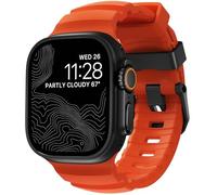 Nomad Bracelet Rocky Point Band pour Apple Watch – Cuir et Titane – Noir