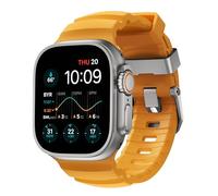 NOMAD Bracelet de Sport Rocky Point pour Apple Watch - 45/49 mm - Matériel en Titane Naturel - Robuste et Aventureux - Pour Homme et Femme - Sol Jaune
