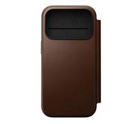 Nomad Goods – Étui portefeuille pour iPhone 17 Pro – Série Modern – Cuir MagSafe – Marron
