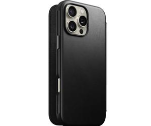 Nomad Coque Portefeuille en Cuir iPhone 16 Pro Max - Noir - NM01675785