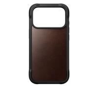 Nomad Coque Rugged Horween Leather Iphone 17 Pro Rustic Brown