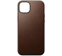 Coque Modern en Cuir pour iPhone 15 Plus Marron foncé