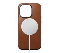 NOMAD Étui en Cuir Moderne pour iPhone 14 Pro Max | Étui de Protection en Polycarbonate et Cuir véritable de Haute qualité | Compatible MagSafe | Couleur : Marron Clair