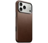 Nomad – Étui cuir Traditionnel pour iPhone 17 Pro Max – Cuir véritable, MagSafe – Marron