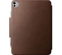 Nomad étui folio en cuir pour iPad Pro 11 (M4) - Fonction intelligente de réveil et de sommeil - Fixation et fermeture magnétiques - Cuir pleine fleur issu de sources durables