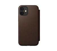 Étui Folio pour iPhone 12 Mini Rugged Magsafe avec Porte-cartes en Cuir Marron
