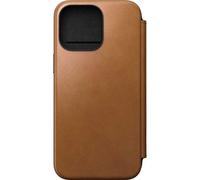 Nomad, étui moderne en cuir folio pour Apple iPhone 15 Pro Max, marron