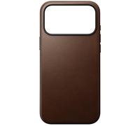 Nomad Étui Moderne en Cuir Marron Compatible avec iPhone 17 Pro Max, étui de téléphone Compatible avec Chargeur Magsafe pour iPhone 17 Pro Max
