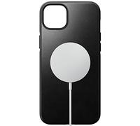 Nomad Étui moderne en cuir pour iPhone 14 Plus - Cuir Horween - Bords surélevés à 360° - Protection contre les chutes de 3 m - Chargement sans fil - Noir