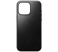 NOMAD Étui moderne en cuir pour iPhone 15 Pro Max, noir, cuir Horween compatible avec MagSafe, protection contre les chutes, unisexe, homme, amateurs de technologie, étui de téléphone