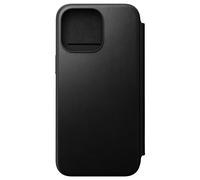Nomad Étui portefeuille moderne en cuir pour iPhone 15 Pro Max, compatible avec MagSafe et chargeur sans fil, 3 emplacements pour cartes, protection antichoc à 360° - Noir