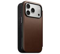 Nomad Nomad Étui de télephone portefeuille Modern Leather Folio iPhone 17 Pro Marron Marron