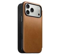 Coque en Cuir Folio Moderne Nomad iPhone 17 Pro Max -Beige clair - NM014124858