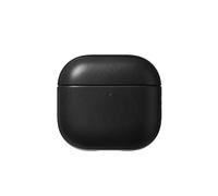 Nomad Étui pour Airpods 4 en cuir nomade noir, compatible avec les AirPods 4, compatible avec les chargeurs Qi et MagSafe