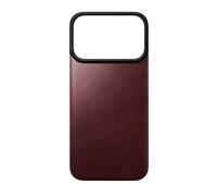 NOMAD Horween Coque arrière magnétique en cuir pour iPhone 18 Pro Bordeaux | Étui en cuir magnétique MagSafe pour iPhone 18 Pro, compatible avec MagSafe, design ultra fin
