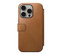 Nomad Nomad Étui de téléphone portefeuille Modern Leather Folio iPhone 15 Pro English Tan