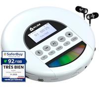 Nomad Lecteur CD Portable Bluetooth - Batterie Longue Durée - Radio FM TF