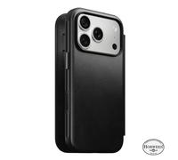 Nomad Modern Coque Folio en Cuir Horween iPhone 18 Pro Noire - NM009100858