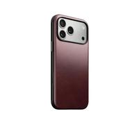 Coque pour iPhone 17 Pro Max MagSafe en Cuir Horween Antichocs Nomad Bordeaux Bordeaux