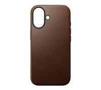 NOMAD Modern Leather Case | pour iPhone 17 | Étui de protection en polycarbonate et cuir véritable de qualité supérieure | Compatible MagSafe | Marron