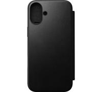 NOMAD - Étui portefeuille en cuir moderne - iPhone 16 Plus | Cuir noir