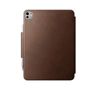 NOMAD Modern Leather Folio pour iPad Pro | Étui en cuir véritable robuste avec cadre en fibre de verre | Compatible avec iPad Pro 11 M4 (2024) | Marron