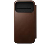 Etui Portefeuille pour iPhone 17 Pro Max MagSafe en Cuir Série Modern Marron