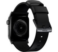 Nomad Nomad Bracelet en cuir moderne Watch Series 1 á 10 / SE / Ultra (2) (44/45/46/49 mm) Noir/Noir Noir