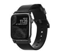 Nomad Nm1a41bm00 Accessoire Pour Smartwatch Bande Noir Cuir, Acier Inoxydable; Nomad Nm1a41bm00, Bande, Noir, Apple, Apple Watch Series 1, 2, 3, 4, 5, Cuir, Acier Inoxydable, Noir