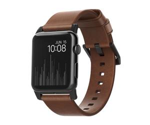 Nomad Nm1a4rbm00 Bande Marron Cuir Accessoire Pour Smartwatch; Nomad Nm1a4rbm00, Bande, Marron, Apple, Apple Watch Sport, Apple Watch, Apple Watch Edition, Cuir, Noir