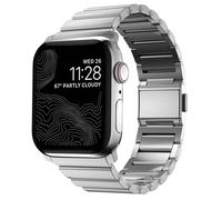 Nomad Nomad Bracelet à maillons magnétiques en acier Watch Series 1 t/m 11 / SE / Ultra (44/45/46/49 mm) Silver Argent